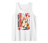Corgi Short Legs Maximum Power Comic Style Tank Top