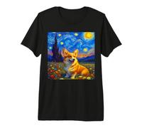 Corgi Starry Night Premium T-Shirt