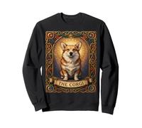 Corgi Tarot Card Vintage Mystical Dog Art Sweatshirt