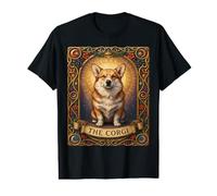 Corgi Tarot Card Vintage Mystical Dog Art Value Graphic T-Shirt
