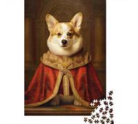 Corgi The Pope Jigsaw Puzzle for Adults, 1000 Pieces, 52x38cm/1000pcs, Quiet Home Activity, Weekend Downtime And Time at Home