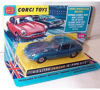 corgi toys 4.2 Litre Jaguar 'E-Type 2+2 Blue vehicle 1:43 scale diecast model
