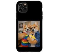 Corgi Two Moms Life Selfie Mother's Day Newborn Queer Mom Case for iPhone 11 Pro Max