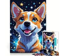 Corgi Under The Stars Puzzles for Adults 1000 Puzzles Think Sharper, Stress Relief, Home Fun, (38x52cm)