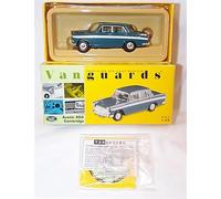 Corgi Vanguards Austin A60 Cambridge persian blue and snowberry white stripe car 1.43 scale diecast model
