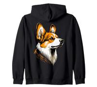 Corgi Welsh Corgi Cardigan Dogs Cute Welsh Corgis Zip Hoodie
