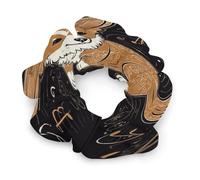 Corgi Who Loves Music Scrunchies for Women Big Scrunchie for All Hair Types And Textures No Crease Stylish Hair Ties Elastic Hair Bands Soft Ponytail Holder No Damage Hair Tie