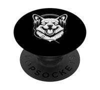 Corgi With Headphones DJ Music Dog Lover PopSockets Adhesive PopGrip