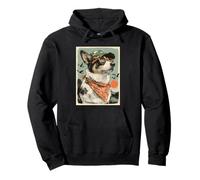 Corgi with Sunglasses Duck Hunting Dog Hunter Retro Sunset Pullover Hoodie