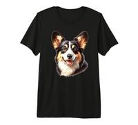 Corgi x Welsh Corgi Portrait Premium T-Shirt