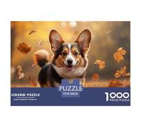 Corgi1000Pieces JigsawPuzzlesanimal ForAdults Challenging Brainteasing Age12+byth HomeDecoration Brainteasing Adults Jigsaw Puzzle 38x26cm/1000pcs