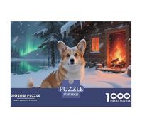 Corgi1000Pieces JigsawPuzzlesanimal ForAdults Challenging Brainteasing Age12+byth HomeDecoration Brainteasing Adults Jigsaw Puzzle 38x26cm/1000pcs
