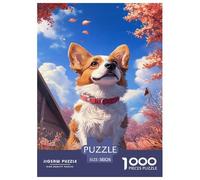 Corgi1000Pieces JigsawPuzzlesanimal ForAdults Colourful Brainteasing Age12+byth ThemeFlowersandBirds Brainteasing Adults Jigsaw Puzzle 38x26cm/1000pcs