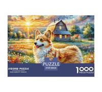 Corgidoodlejigsaw Puzzle Adult 1000 Piece Challenge, Challenging Puzzle Games, Unique Christmas Toy Gifts for Boys/Girls, Adults And Kids Age 12+ 38x26cm/1000pcs