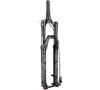CORGLI 26 27.5 29inch Mountain Bike Front Forks 1-1/2" Tapered Bike Suspension Air Fork 140mm Travel 15mm*100mm Thru Axle Disc Brake Bikes Fork Damping Adjustment HL/RL(Tapered-remote,26"