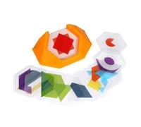 CORHAD 1 Box Colorful Shape Puzzle Box Educational Logic with Challenges Non-slip Design Early Learning Game for Shape and Color Recognition Stress Relief and Brain Development