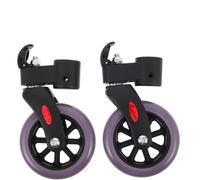 CORHAD 1 Pair Universal Walker Wheels Replacement for Elderly with Secure Locking Mechanism and Enhanced Ground Grip, Sturdy Pp and PVC Material Suitable for Home and Daily Mobility Use