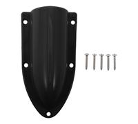 CORHAD 1 Set Boats Airflow Vent Cover - Scratchproof Clam Shell Ventilator Cover with Screws for Outdoor RV Marine Equipment (Black)