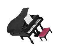 CORHAD 1 Set Mini Doll House Piano and Stool Cute Musical Instrument Decoration for Miniature Homes Material for Photography Props and Home Decor