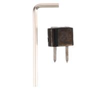 CORHAD 1 Set String Lock Nut for Headless Guitar - 0.94x0.71x0.39Inch Metal Bridge Saddle String Fasteners & Spanner for Electric Guitar Bass Accessories DIY Maintenance