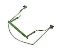 CORHAD 10-hole Green Harmonica Holder Neck Frame, Metal Harmonica Rack Accessory for Blues and Mouth Organ, Suitable for Musicians and Beginners