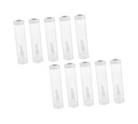 CORHAD 10 Sets Clear Insect Collecting Tubes with Breathable Ventilation Structure for Outdoor Exploration Bug Viewer Containers for Crickets Butterflies Fireflies