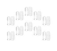 CORHAD 10 Sets Silicone Finger Toothbrushes for Babies and Infants with Double-Sided Design, Soft Bristles, Delicate Massage Bumps, and Storage Cases to Clean Tongue and Teething