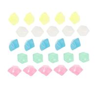 CORHAD 100pcs Colorful Luminous Resin Stones for Fish Tank Aquarium Decor Small Diamond Shape Glow Pebbles for Aquarium Scene Layout 50g Bag of Bottom Stones