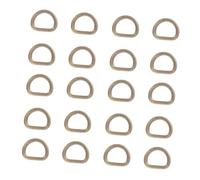 CORHAD 100pcs Mini Metal D Buckles 5mm Inner Diameter Alloy DIY Doll Clothing Accessories for Sewing Doll Clothes and Decorations in Antique Bronze