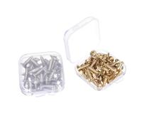 CORHAD 100pcs Pickguard Fixing Screws Guitar Guard Screws Bass Jack for Pickguard Material Installation
