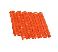 CORHAD 100pcs Poultry Leg Bands Lightweight Decorative Chicken Leg Rings for Precise Identification Quick Application Bright Orange Coding Bands for Birds Ducks Chicks Farming Use