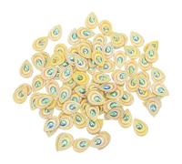 CORHAD 100Pcs Resin Peacock Tail Water Drop Rhinestones 18X25Mm Flatback DIY Wedding Dress Accessories Sewing Craft Embellishments for Clothing
