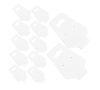 CORHAD 100pcs Self-Adhesive Folding Necklace Display Cards with Holes for Bracelets and Earrings Paper Jewelry Packaging Cards for Vendor Display and Retail Selling