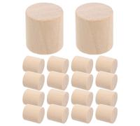 CORHAD 100PCS Small Unfinished Blocks for Crafts - Wooden Cylinder Blocks - Wood Cylinder for Baby Shower Crafts, Stem, Building, Puzzle Making 20x20mm