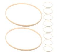 CORHAD 10pcs Bamboo Rings for Crafts Hoops Floral Wreath Frame DIY Wedding Decor Dreamcatcher Making Supplies