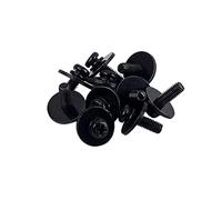 CORHAD 10pcs Black Drum Lug Mounting Screws with Washers Ear Mounting Screws for Drum Parts Replacement Metal Fastener Compatible with Lugs Wc23