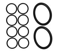 CORHAD 10pcs Black Rubber Seal Rings for Singing Bowls and Musical Instruments, Circular Shape with Exceptional Wear Resistance and Versatile Use as Sound Bowl Mat and Gasket Pads
