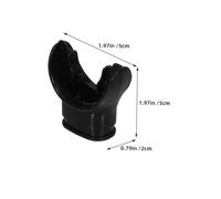 CORHAD 10pcs Black Silicone Diving Mouthpiece Ergonomic Snorkel Gear Replacement for Scuba Swimming Tube with Smooth Oxygen Flow and Efficient Breath Design