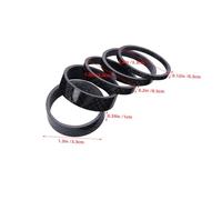 CORHAD 10pcs Carbon Fiber Headset Spacer Kit for Front Fork Stem Includes Washers Vibration Dampening Fit for Road and Mountain Bikes Enhanced Steering Precision and Shock Reduction