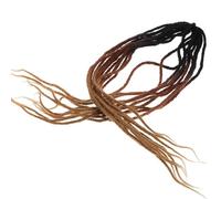 CORHAD 10pcs Coffee Colour Dreadlock Hair Extensions for Women, Synthetic Chemical Fiber Braids with Easy Installation and Versatile Pack, Stylish Hip Hop Crochet Hair for Daily Wear