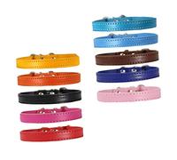 CORHAD 10pcs Dog Collar Pet Neck Chain Decorative Collar for Dogs Puppy Glow Dark Random Color