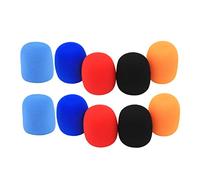 CORHAD 10pcs Fall Pop-up Cover Net for Mic Filter Mic Cover Ktv Microphone Shield Noise Reduction for Stage Performance Random Color