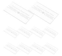 CORHAD 10pcs Fire Alarm Manual Switch Cover Glass Replacement Waterproof Fire Safety Emergency Break Glass Panel for Indoor and Outdoor Use