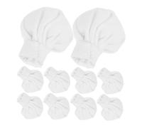 CORHAD 10pcs Hat Has Miniature Craft Hats Tiny Craft Miniature Cute Doll Doll for Making Supplies Tiny Tops Mini Top Cloth White