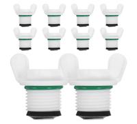 CORHAD 10pcs Hot Water Bottle Caps Leakproof Screw Plug Replacement for Hot Water Bags Detachable Design, Pp Material Suitable for Home Use and Outdoor Activities