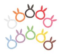 CORHAD 10pcs Metal Key Ring Chains for Crafting with Secure Closure and Does Not Deform Features, Small Portable Split Rings for DIY Crafts and Keyrings for Car Keys