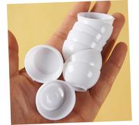 CORHAD 10pcs Miniature Dollhouse Bowls Tiny Plastic Mini Bowls for Pretend Play and Micro Scene Decoration for DIY Dollhouse Accessories and Collectible