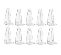 CORHAD 10pcs Plastic Blinds Bottom Rail Holder Clips Easy to Install Hold Down Brackets for Pleated Shades and Wood Blinds for Home Use