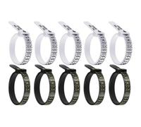 CORHAD 10pcs Ring Sizer Gauge Lightweight Pe Material with Smooth Surface Accurate Ring Size Measuring Tool for Wedding and Birthday Use