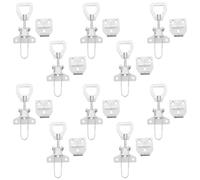 CORHAD 10pcs Silver Galvanized Steel Connector Latch for Toolbox and Garage Door, Prevents Accidental Hive Movement and Reduces Installation Time, for Beekeeping Equipment Scenarios